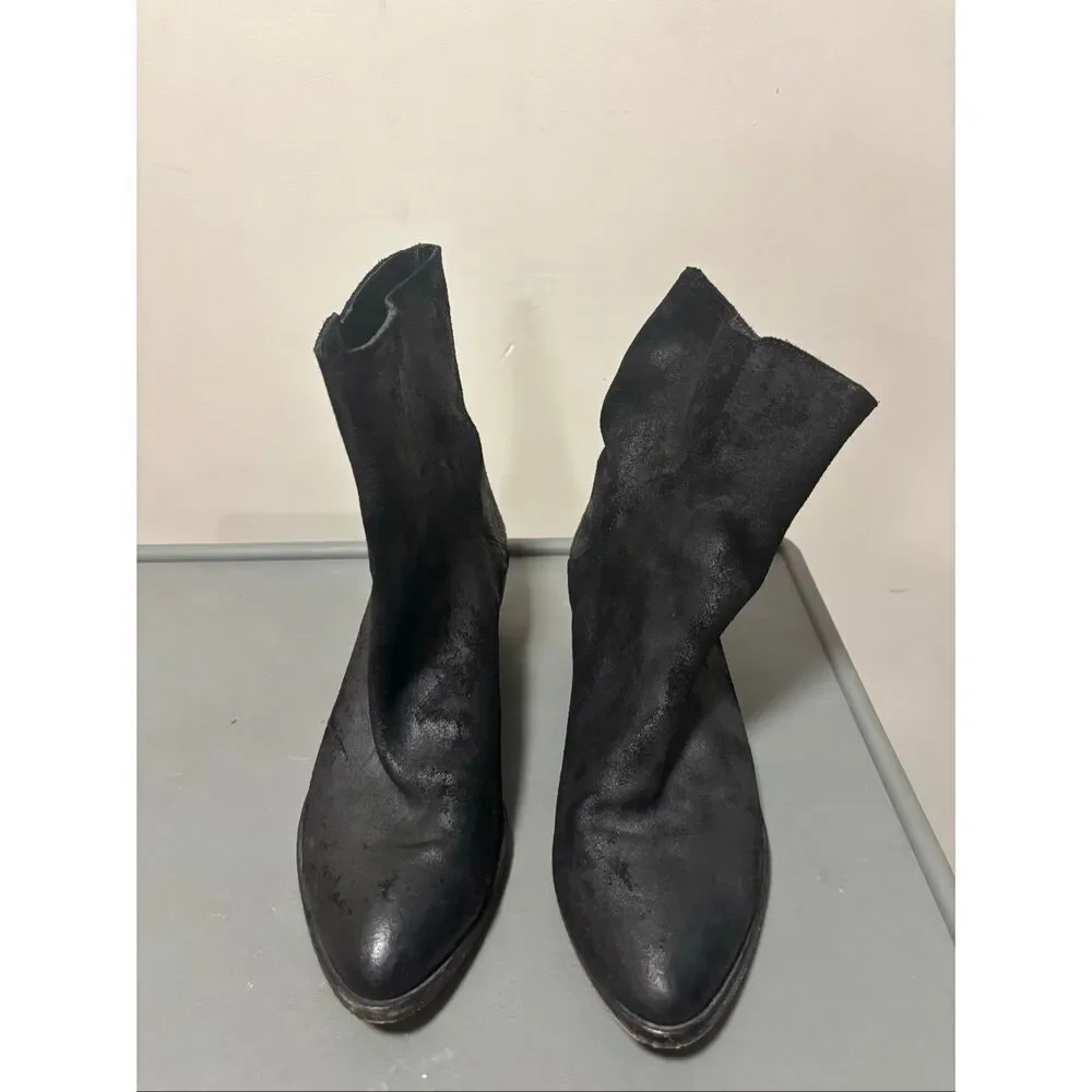 Frye Farrah Wave Short Suede Leather Ankle Booties Boots Women’s 10